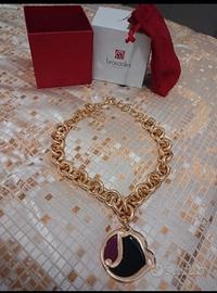 Braccialini _collana a maglie larghe dorata