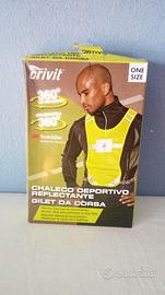 Pettorina gilet da corsa giallo