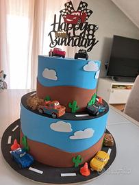 Torta di Compleanno a tema Pixar Cars 🚗
