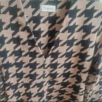 abito dixie fantasia cammello e nero