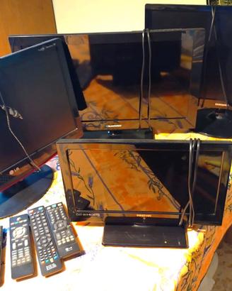 Lotto di 4 televisori e monitor pc