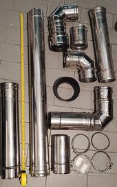 Kit Tubi Canna Fumaria Acciaio Inox Diametro 100 m
