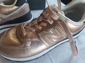 New Balance donna 41 WL574WER Metallizate