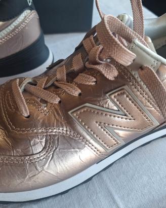 New Balance donna 41 WL574WER Metallizate