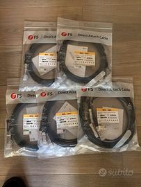 Lotto 5 cavi DAC FS 40G QSFP+ → 4x10G SFP+ breakou