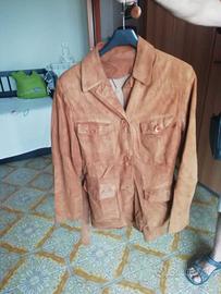 giacca pelle tipo camoscio
