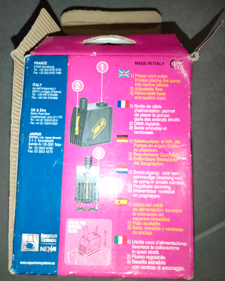 Pompa per filtro acquario