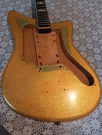 Corpo e manico Eko 500 V4 Gold Sparkle Vintage