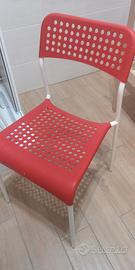 6 sedie rosse IKEA – perfette, come nuov