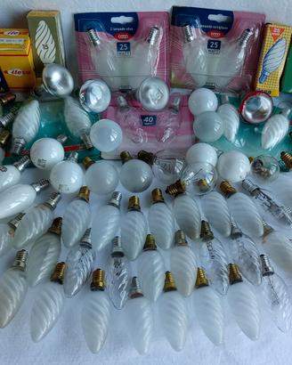 vasta collezione di lampadine e14