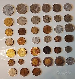 Monete estere 1980 - 1990 e collezione francobolli