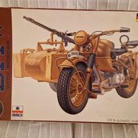 BMW R/75 con sidecar kit montaggio scala 1/9