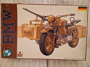 BMW R/75 con sidecar kit montaggio scala 1/9