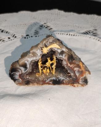 Presepe in Geode di Agata