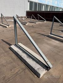 Zavorre in cemento con staffe per fotovoltaico