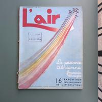 Rivista Francese L’air - Expo internationale 1938