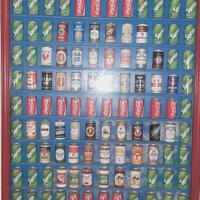 Quadro con mignon lattina Fanta Coca Birra origina