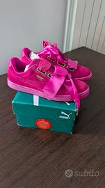 sneakers puma heart fucsia rosa - nuovo