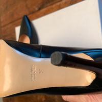 Decoltè in pelle nera marchio Chiarini Bologna