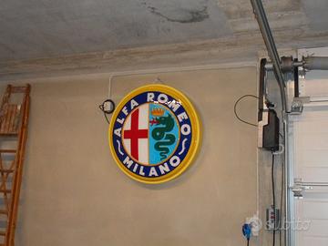 Insegna luminosa ALFA ROMEO Milano