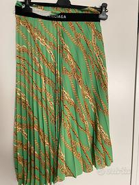 Gonna Balenciaga midi plissettata