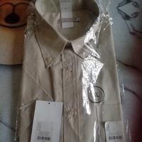 Camicia uomo beige nuova