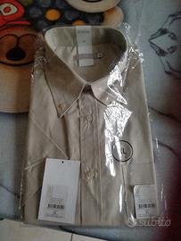 Camicia uomo beige nuova