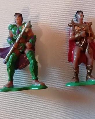 Set 2 action figure - personaggi gadget Saiwa