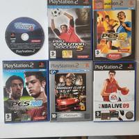 GIOCHI DVD CD PLAY STATION 2 PES 4 5 6 2008 NBA 09