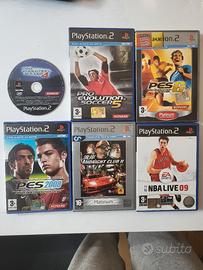 GIOCHI DVD CD PLAY STATION 2 PES 4 5 6 2008 NBA 09