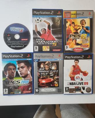 GIOCHI DVD CD PLAY STATION 2 PES 4 5 6 2008 NBA 09