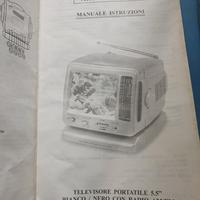 TV radio portatile nuova vintage