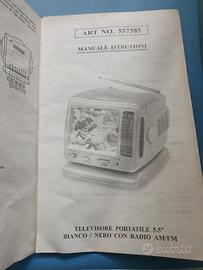 TV radio portatile nuova vintage