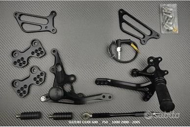 Pedane arretrate GSXR 600 / 750 / 1000 2000 - 2005