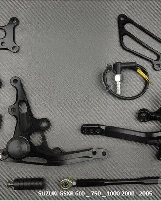 Pedane arretrate GSXR 600 / 750 / 1000 2000 - 2005