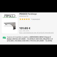 parafango mercedes w212