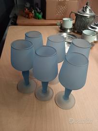 6 bicchieri satinati