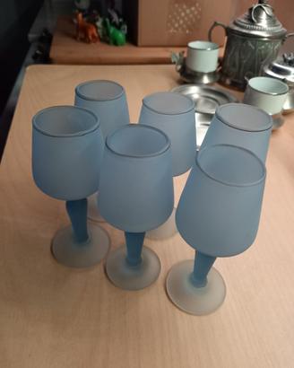 6 bicchieri satinati