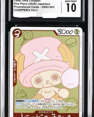 ONE PIECE  B02-003 TONY TONY CHOPPER jap cgc 10