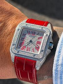 Cartier Santos 100 L red edition