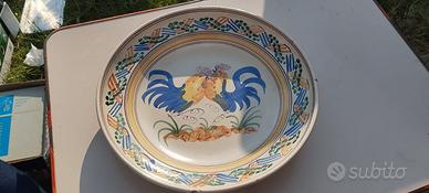 piatti arredo in rame e ceramica