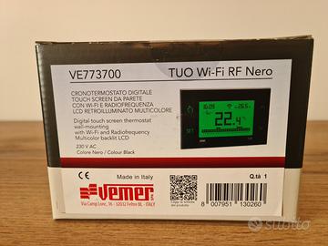 VEMER Cronotermostato digitale Wi-Fi (NERO)