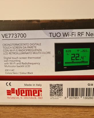VEMER Cronotermostato digitale Wi-Fi (NERO)