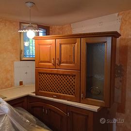 Mini cucina legno di castagno