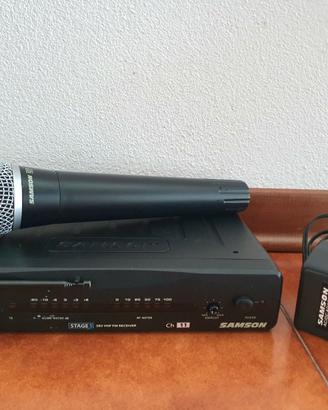 Radiomicrofono Samson Q7 e Ricevitore SR5