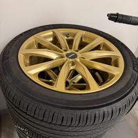 Cerchi Mak  18 pollici 5x112 color Oro e gomme