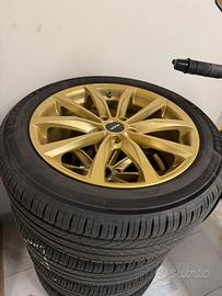 Cerchi Mak  18 pollici 5x112 color Oro e gomme