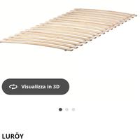 Coppia di basi a doghe in legno Ikea LURÖY