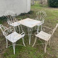 Set giardino o balcone in ferro