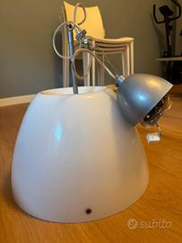 Lampadario vetro satinato 